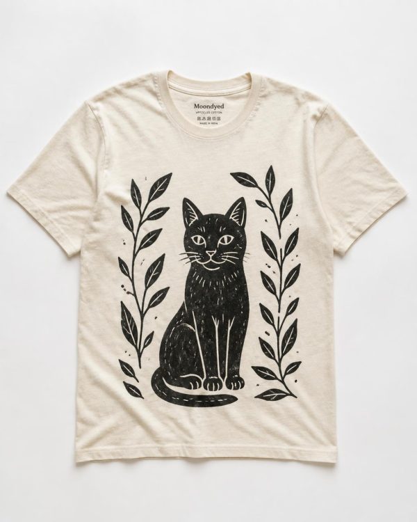 Cat Lino Print Tee