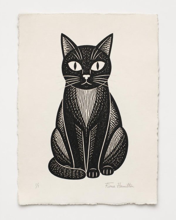 Cat Lino Print — Limited Edition